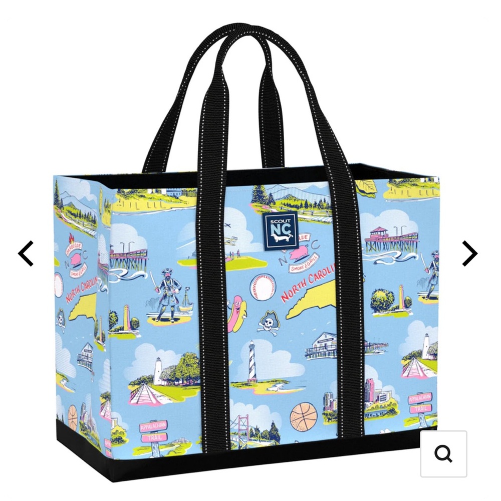 Scout bag original Delano tote in North Carolina pattern